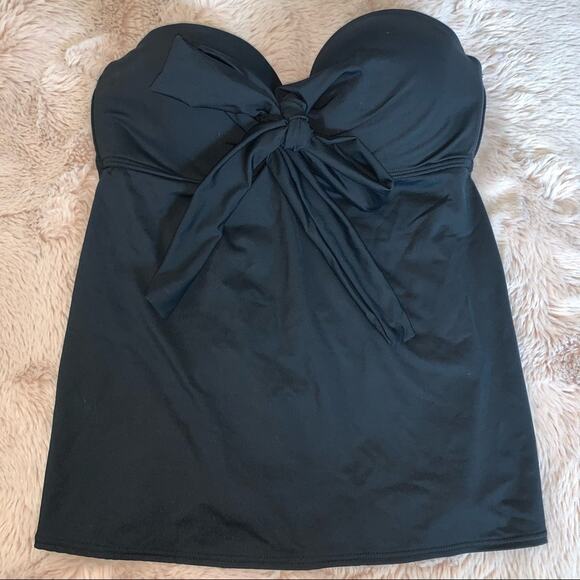 COCO Reef Black Convertible Padded Tankini Bathing Suit Top Size: 32/34C - Picture 1 of 10